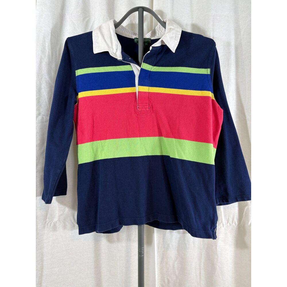 Vintage Y2K Ralph Lauren Lauren Jeans Co Rugby Shirt Women's XL Colorblock